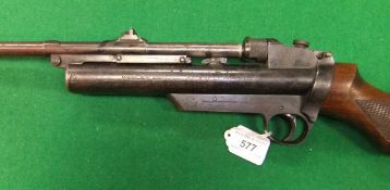 A Webley Service Mark II .22 air rifle by Webley & Scott Limited, Patent No. 371548 with Patents for