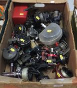 A large collection of fishing reels cont