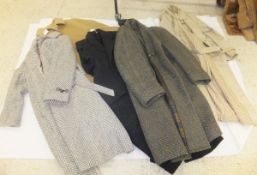 A collection of four overcoats to includ