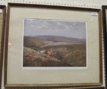 AFTER LIONEL EDWARDS "Hunt over Moorland", colour print, signed in pencil lower left (ARR) CONDITION