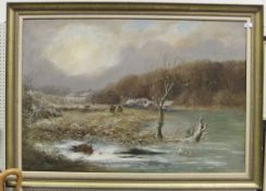WILLIAM THOMAS SUCH "Shooting woodcock", oil on canvas, signed and dated '56 (ARR) CONDITION REPORTS