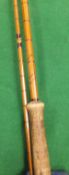 A Hardy "Wye" two piece split cane salmo