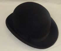 A Herbert Johnson black bowler hat