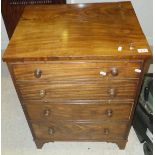A 19th century mahogany commode chest as