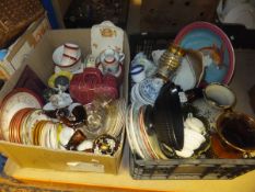 Eight boxes of sundry china wares to inc