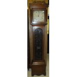 An oak cased longcase clock, the 30 hour