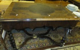 A 19th Century walnut and rosewood inlai