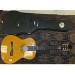 A Hohner model MC-05 acoustic guitar, to