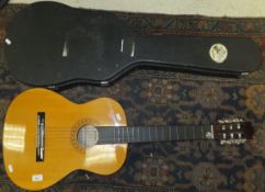 A Hohner model MC-05 acoustic guitar, to