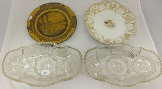 A Meissen porcelain cabinet plate decora
