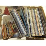 Two boxes of various LPs and 45s to include The Rolling Stones "No. 2", The Four Tops "Nature