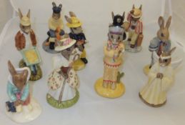 A collection of ten Royal Doulton Bunnyk