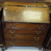 An early 19th century mahogany bureau, t