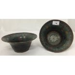 A pair of 19th century Chinese cloisonné bowls CONDITION REPORTS Approx 18cm diameter.  Tarnish, and