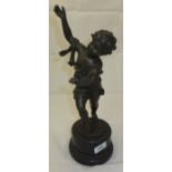 E. PLAT "Young boy on marble base", bron