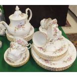 A collection of Royal Albert "Moss Rose"