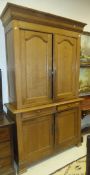 A circa 1900 Continental oak buffet CONDITION REPORTS General wear and scuffs, some knocks and