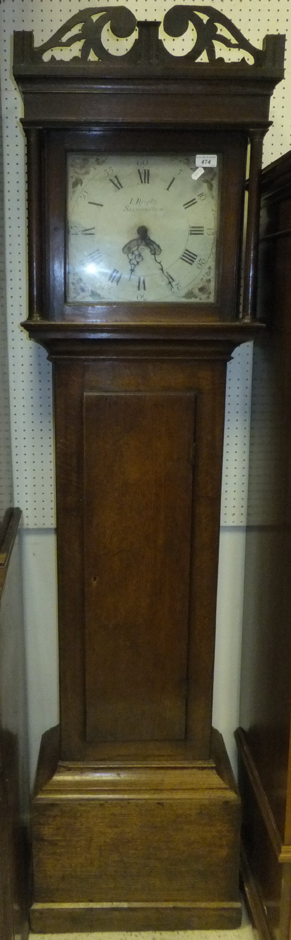 A 19th Century oak framed long case cloc