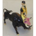 A Royal Doulton Classics figure of a matador and bull, model HN 4566, copyright 2003, boxed