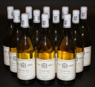 Twelve bottles Chardonnay Vin de Pays D'