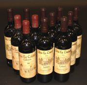 Twelve bottles Clos la Coutale Cahors 19