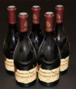 Five bottles Chateauneuf du Pape Chemin