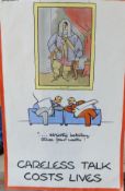 AFTER FOUGASSE (CYRIL KENNETH BIRD 1887-1965) "Careless talk costs lives", posters, 19 in total,