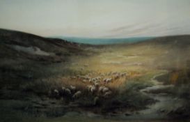 DOROTHY COX (1882-1947) "Sheep in landsc