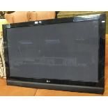 A 50" LG flatscreen television