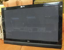A 50" LG flatscreen television
