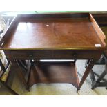 A Victorian mahogany washstand, the thre