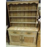 An early 20th Century pine dresser, the