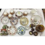 A collection of decorative china and cer