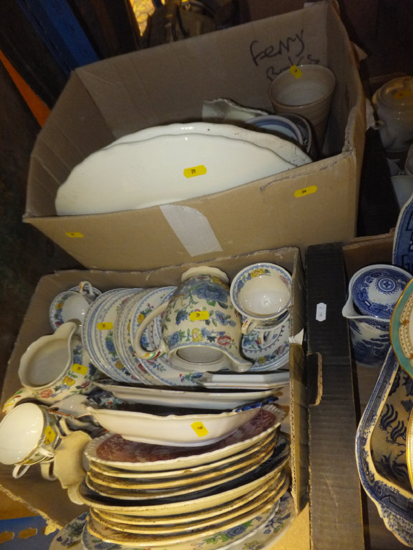 Five boxes of assorted china wares to in - Image 2 of 2