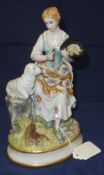 A Continental porcelain figure group of