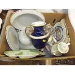 A box containing assorted chinaware to i