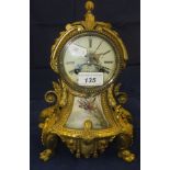 A French mantel clock, the movement marked "PN A Paris", the dial with Roman numerals and painted