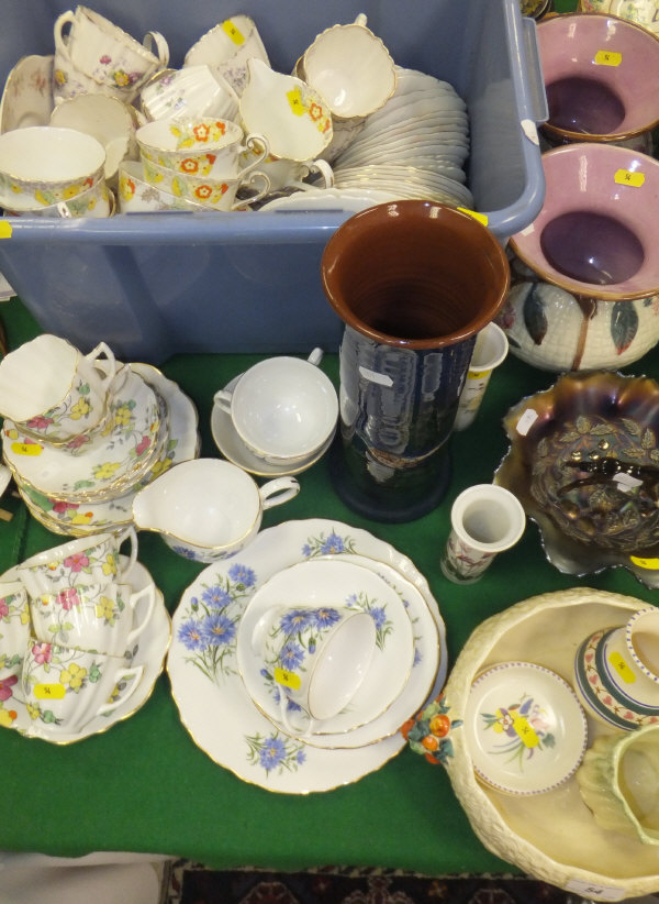 A large collection of decorative china w