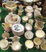 A large collection of Victorian pink lus