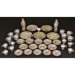 A large collection of 19th Century Chinese famille-rose porcelain to include a pair of baluster