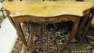A 19th Century French walnut side table,