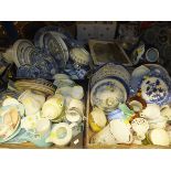 Four boxes of assorted china wares to in