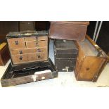 A collection of four doctor's leather bags, including one with fitted interior CONDITION REPORTS All