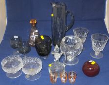Assorted glassware to include Festival o