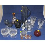 Assorted glassware to include Festival o