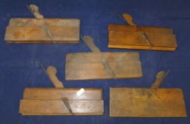 Two boxes of assorted woodworking planes