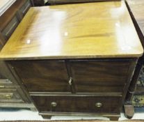 A 19th Century mahogany commode chest, t
