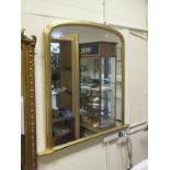 A modern gilt framed overmantel mirror i