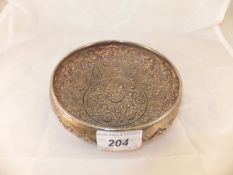 A 19th Century Indian white metal bowl w