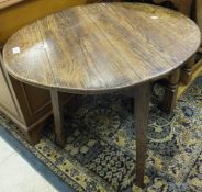 A 19th Century oak and elm cricket table